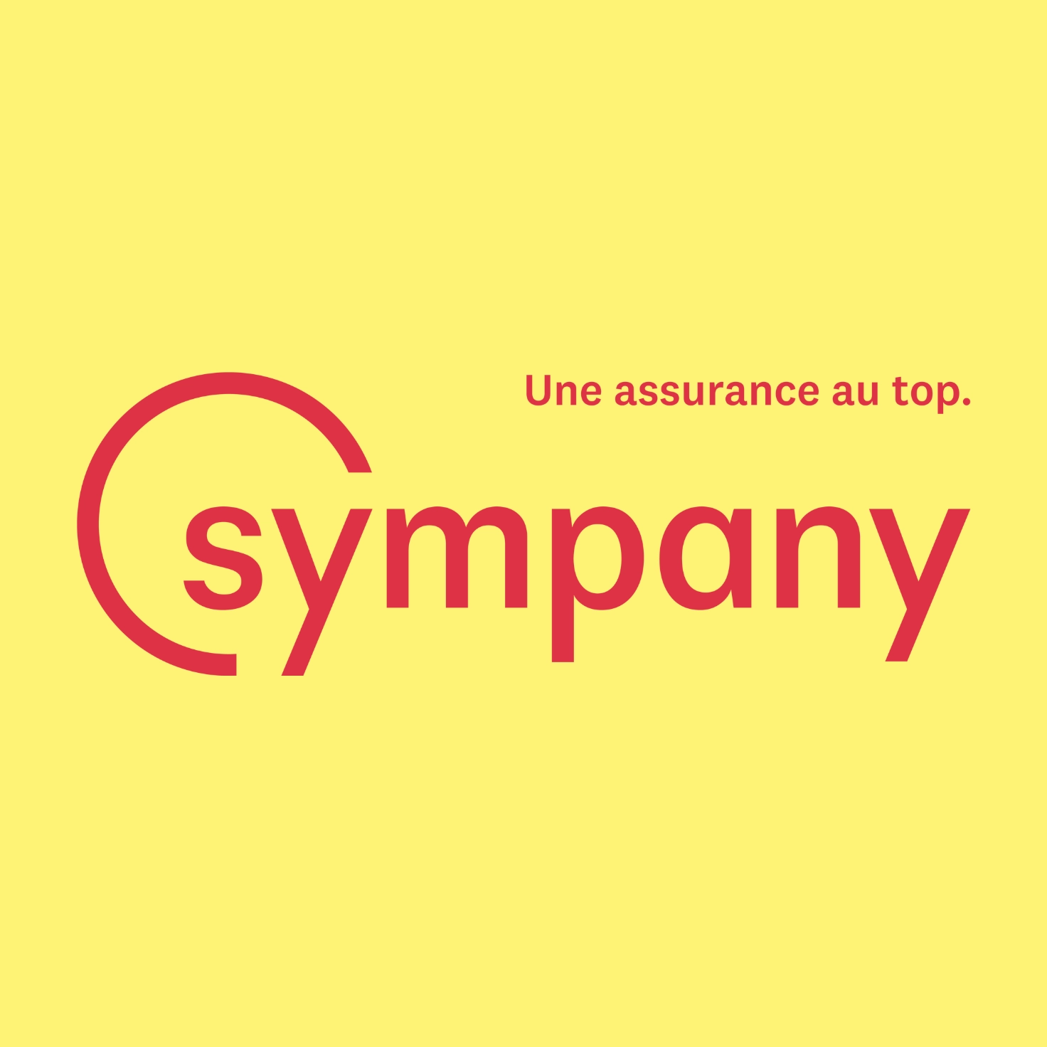 Logo de l'assureur Sympany incluant le slogan "Une assurance au top"