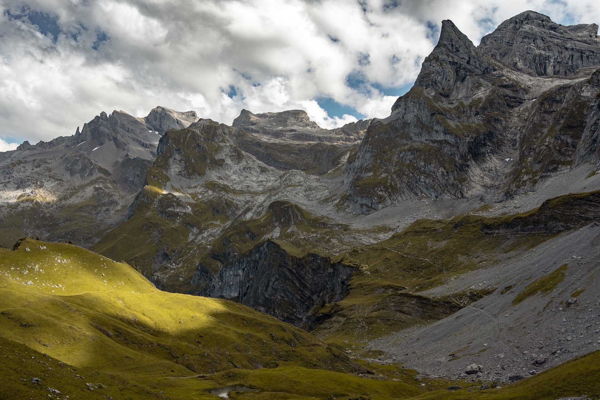 Panoramaaussicht auf die Walenstöcke