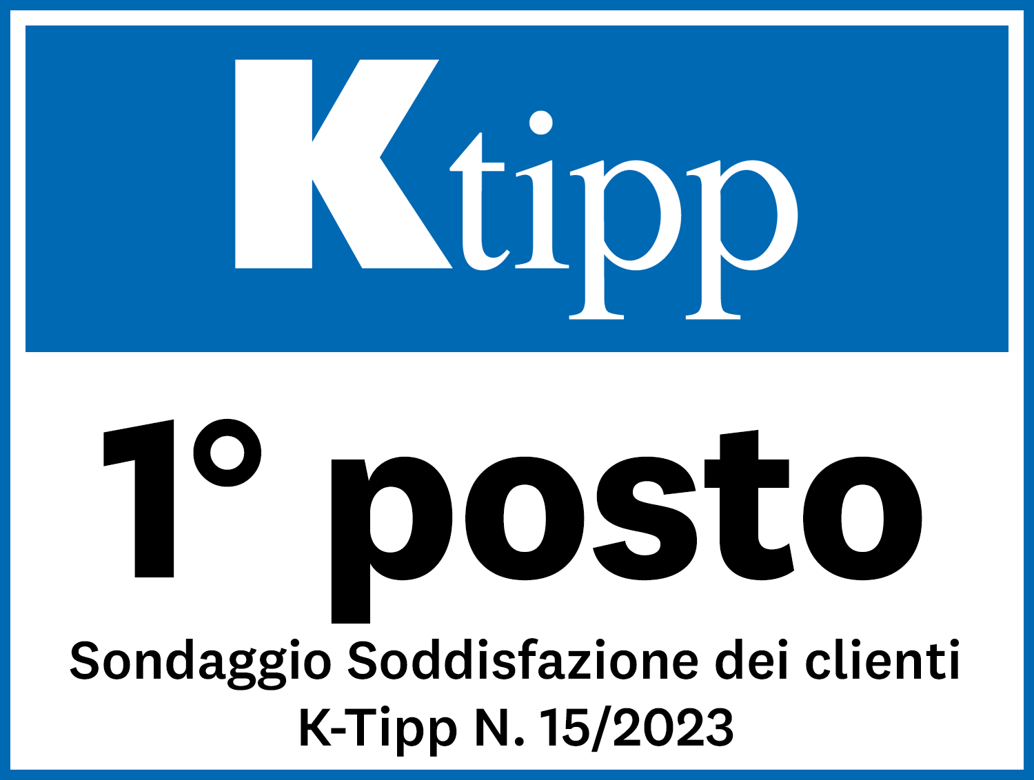 K-Tipp: 1º posto per Sympany Soddisfazione dei clienti