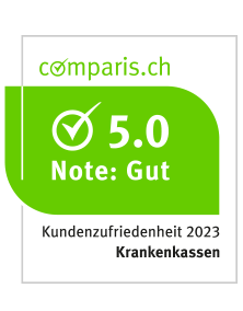 Comparis Label Kundenzufriedenheit, Note 5.0 gut für Sympany